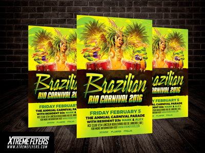 Brazilian Carnival Flyer Template brazilian carnival club costume party fat tuesday flyer mardi gras mask masquerade poster psd template