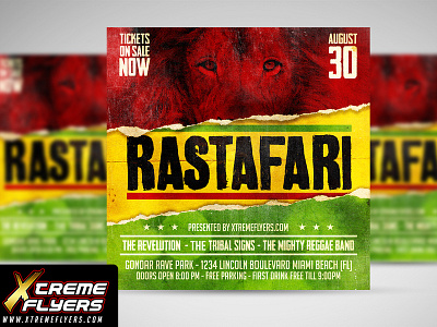 Reggae Flyer Template