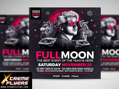 Fullmoon Flyer Template