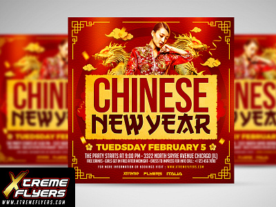 Chinese New Year Flyer Template