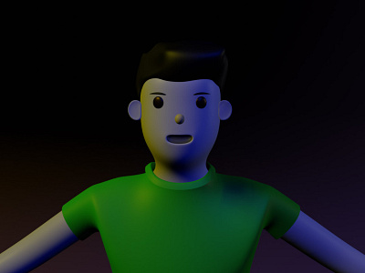 cartoon character 3d blender blender3d character design render