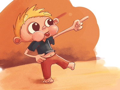 Mischievous Ted - Colour Test 2d book children illustration photoshop