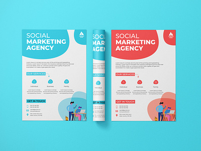 Clean Minimal Corporate Flyer Design corporate corporate flyer design flyer illustration leaflet leaflet design marketing marketing material minimal one pager