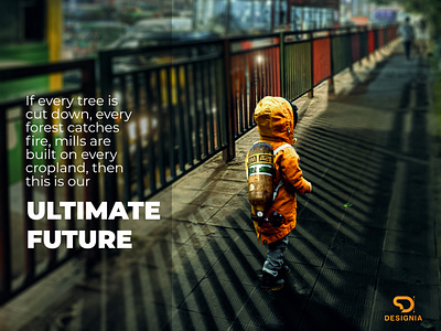 Ultimate Future design manipulation nature poster psd