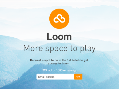 Loom Landingpage