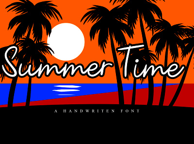 Summer Time calligraphy design font design fonts handmade handwritten littering minimal script typography