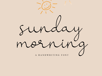 Sunday Morning calligraphy design font design fonts handmade handwritten littering script typography web