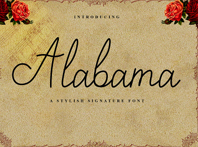 Alabama calligraphy design font design fonts handmade handwritten littering script typography web