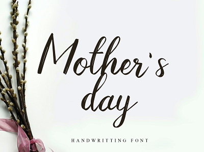 Mothers Day calligraphy design font design fonts handmade handwritten littering logo modern modern calligraphy script wedding