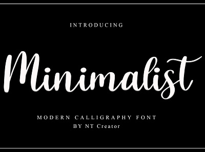 Minimalist calligraphy design font design fonts handmade handwritten logo script typography wedding
