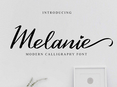 Melanie design font design fonts handmade handwritten illustration logo script typography ui