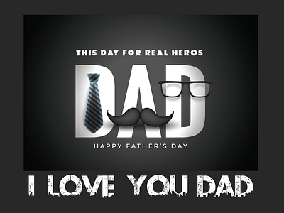 Happy Father's Day branding design illustration logo mobile app design typography vector