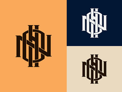 NHO Lettering logo for clothing brand || Monogram