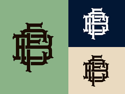 FCB Lettering logo for clothing brand