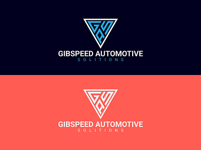 GIBSPEED AUTOMOTIVE SOLUTIONS LETTER LOGO