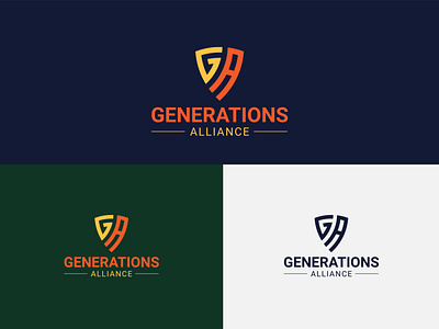 Generations alliance Lettering logo design