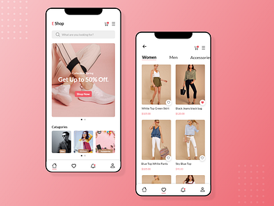 Online Fashion Shop App UI/UX Design