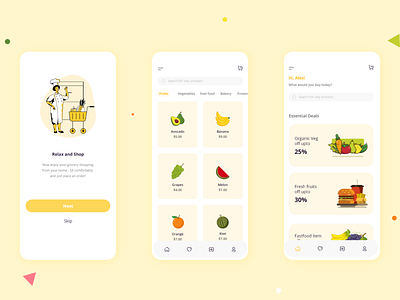 Grocery App UI Design