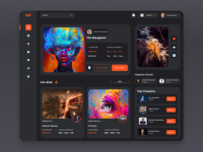 NFT Dashboard Design dashboard design dezzlab new ideas nft nft dashboard nft project nft ui product design token ui design