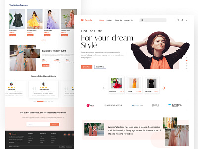 Fashion e-commerce website design