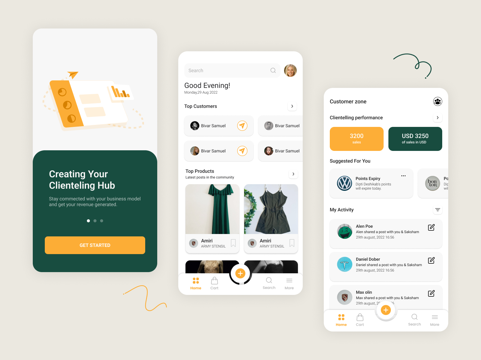 Clienteling App UI/UX design by Jarin Tasnim on Dribbble