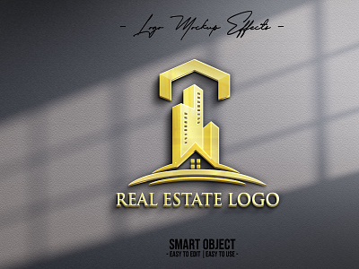 Real Estate Logo design flat logo minimal