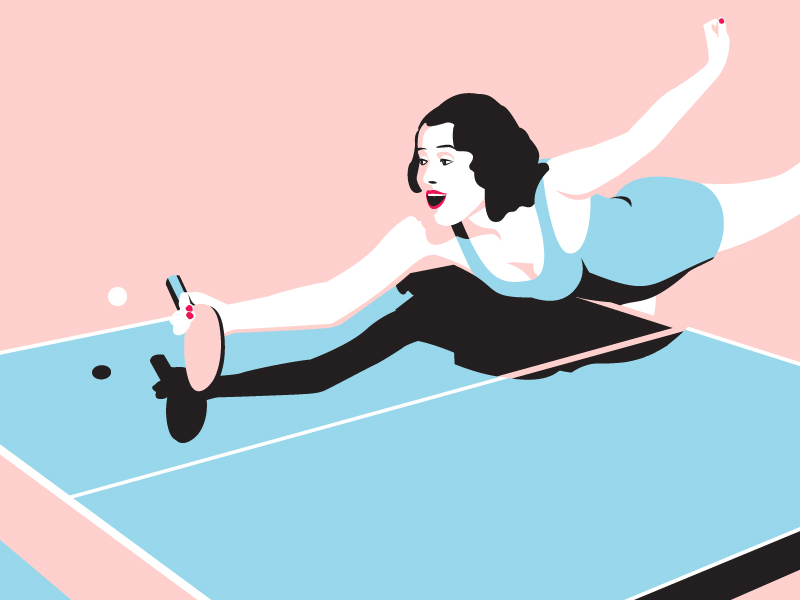 Ping Pong By Ed Blunt On Dribbble 