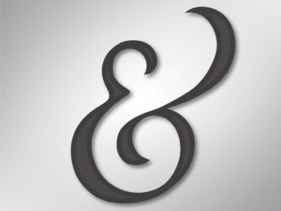 Ampersand Noir calligraphy grey scale lettering monotone type typography