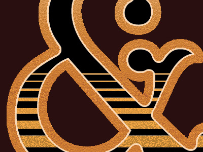 Gilded Ampersand ampersand gold lettering