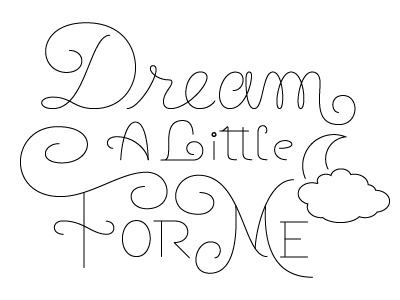Dream lettering type wip
