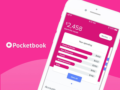 Pocketbook - Redesign australia finance personal finance manager pfm pocketbook startup