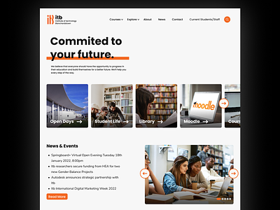 ITB - College Landing Page