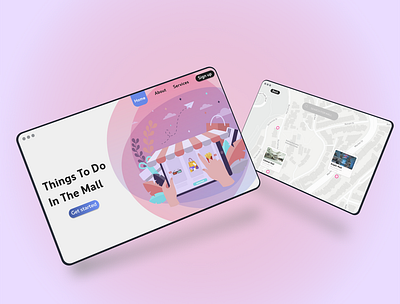 Mall App UI design illustration ui