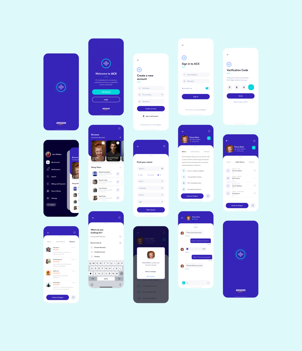 ACX Narrator App by Malcuria Studio on Dribbble