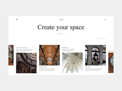 Elegant architecture design illustration ui uiux ux uxui web webdesign