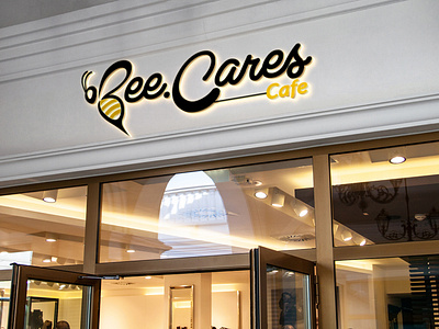 bee cares cafe's logo