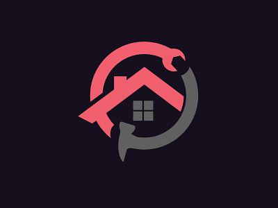 Home Improvement abstract logo branding creative logo design home repair logo logo design real estate logo vector