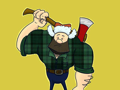 Lumberjack character design drawing illustration photoshop