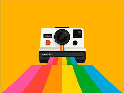 Polaroid camera camera lens polaroid rainbow