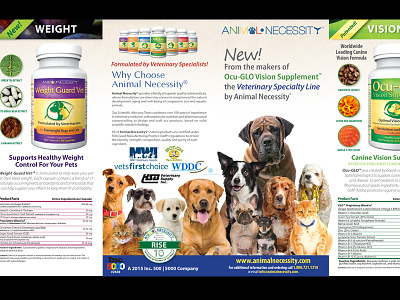 Animal Supplement Brochure animal brochure brochure design gatefold pet pets print design