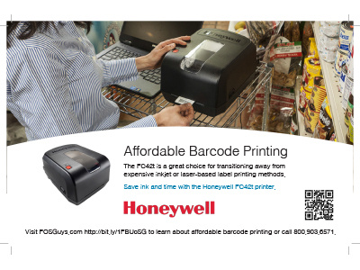 Half Page Printer Ad advertisement barcode industry barcode printer half page ad print print ad