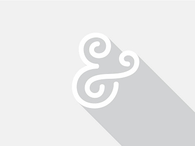 Ampersand ampersand curls design shadow type typography