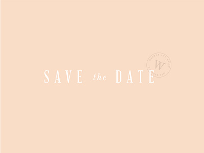 Save The Date elegant save the date simple type type exploration typography wip