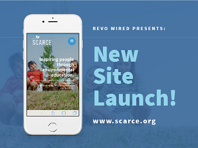 SCARCE design development launch mobile new nonprofit redesign refresh web web design website