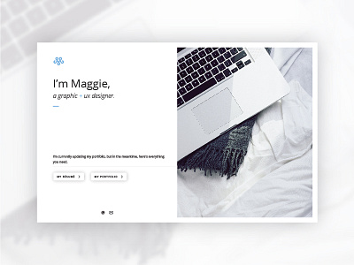 Landing Page! graphic design logo minimal personal portfolio site ux design web website