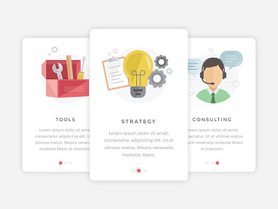 Icons business cards consulting icons illustrations strategy tools