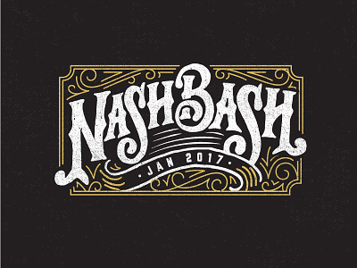 Nash Bash grunge hand lettering nashville tee shirt tshirt vintage