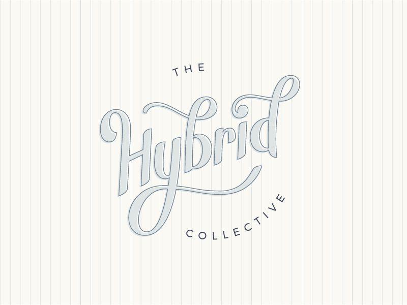 The Hybrid Collective hand lettering lettering conference photography logo