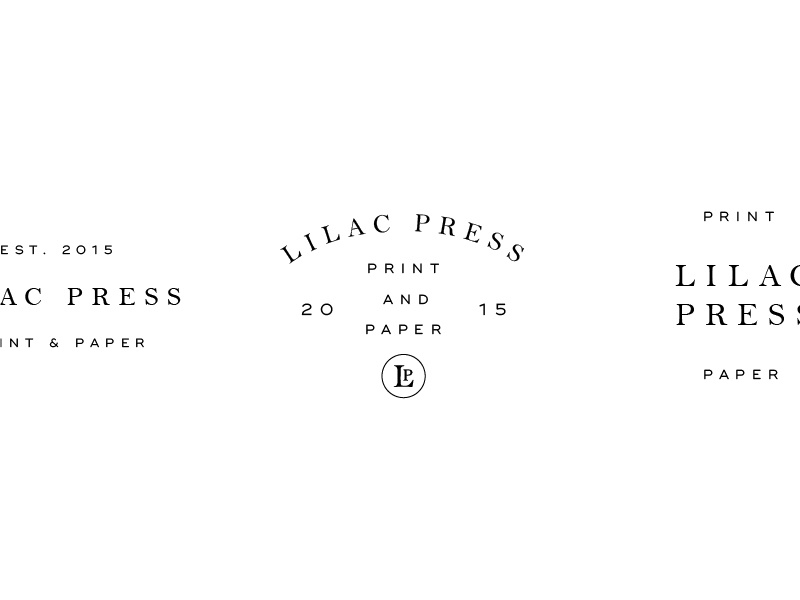 Lilac branding logo badge typography type lockup