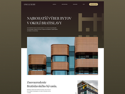 Real Estate Design inspiration luxury real estate slovakia ui web web design